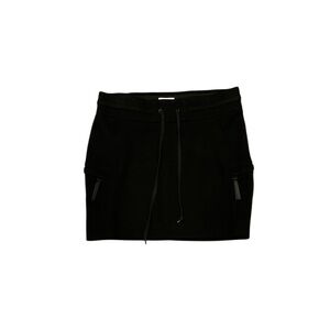 Helmut Lang Womans Black Midi Skirt